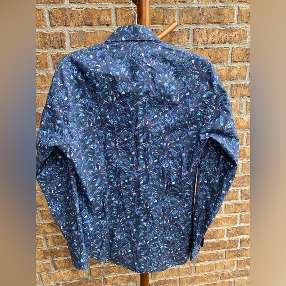Jared Lang, size Medium, palm leaves, button down - Picture 5 of 6